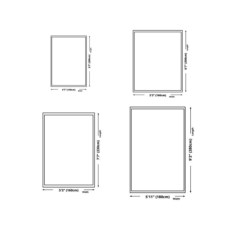 Gray Casual Rug Polyester Leaves Rug Stain Resistant Rug for Lving Room