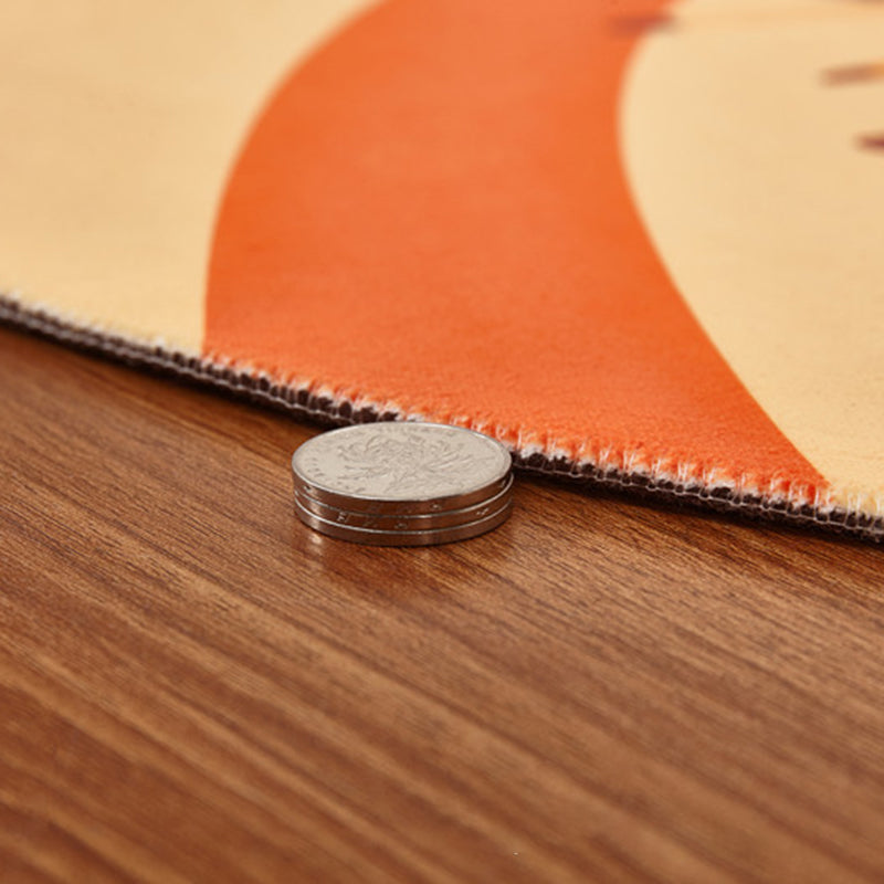 Brown Modern Rug Polyester Triangle Rug Washable Rug for Living Room