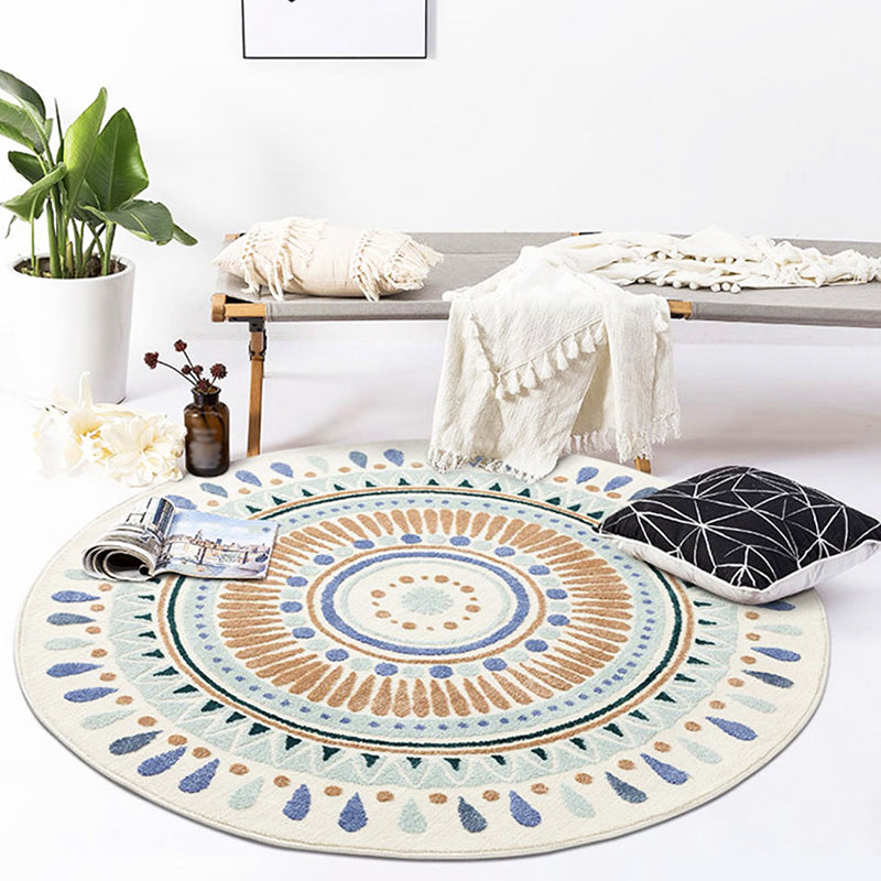 Traditionele stijl ronde vloerkleed vloerkleed vlekbestendig vloerkleed voor woningdecoratie