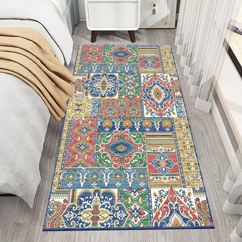 Marokko -Stil im Innen Teppich -Druckmuster Teppich Teppich für Wohnzimmer