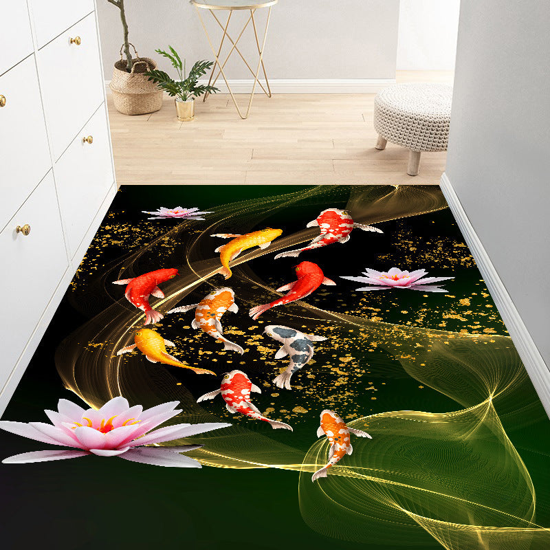 Moderner Teppich Polyester glänzender Teppich Färbung widerstandsfähiger Teppich für Wohnzimmer