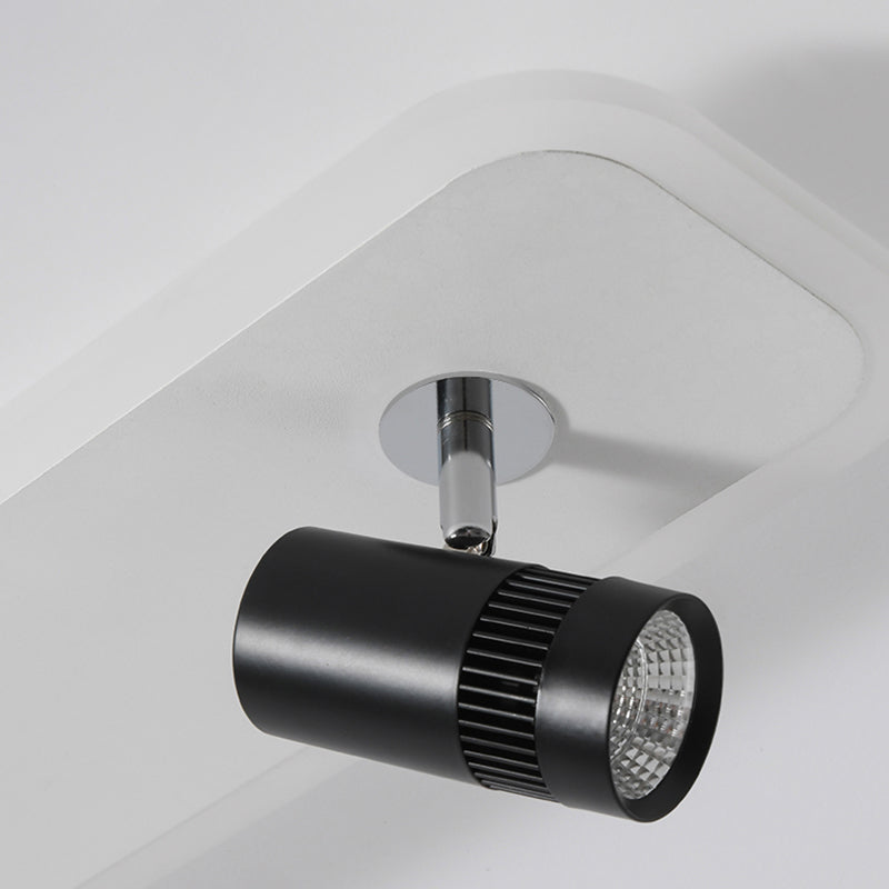 Ellipse Shape LED Rail Ceiling Lamp Modern Simple Style Iron Flush Mount for Living Room Aisle