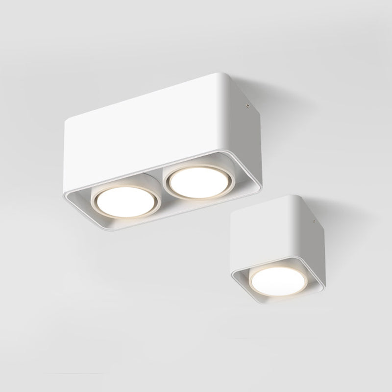 Plafonnier LED en forme de géométrie, montage encastré en aluminium, Style moderne et Simple, pour salon et chambre à coucher
