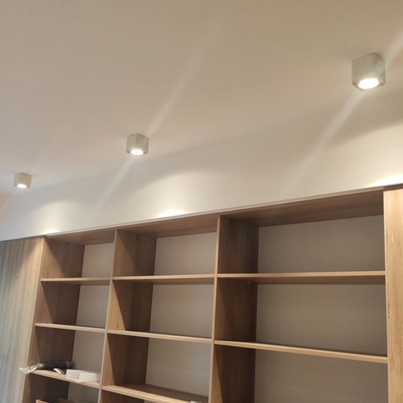 Plafonnier LED en forme de géométrie, montage encastré en aluminium, Style moderne et Simple, pour salon et chambre à coucher
