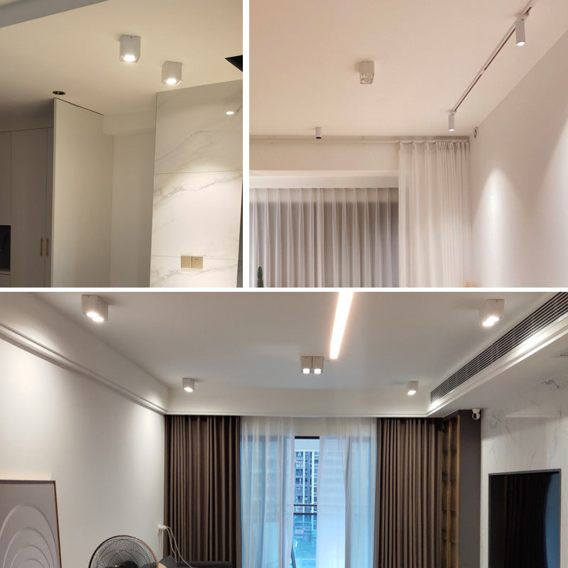 Plafonnier LED en forme de géométrie, montage encastré en aluminium, Style moderne et Simple, pour salon et chambre à coucher