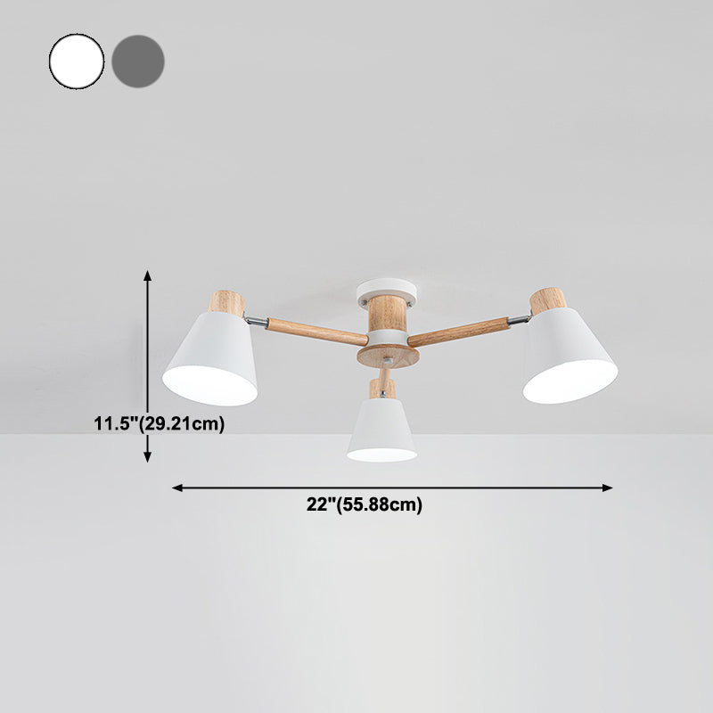 Multi luz colgante colgante colgante moderno de metal de estilo macarrón iluminación colgante para la cama