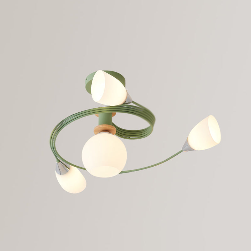 Luminaires encastrés en verre à cône contemporain pour salon