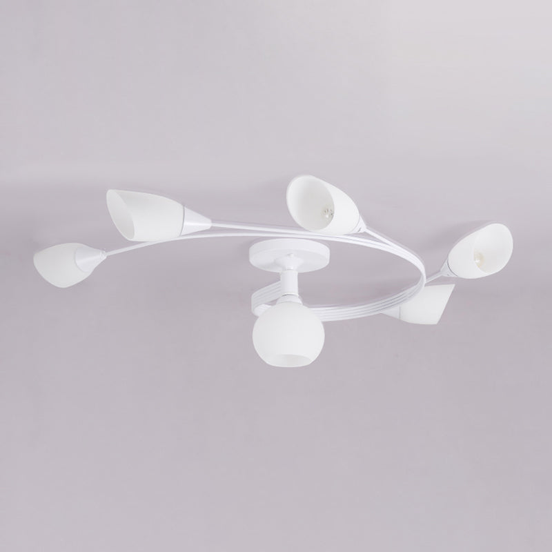 Luminaires encastrés en verre à cône contemporain pour salon