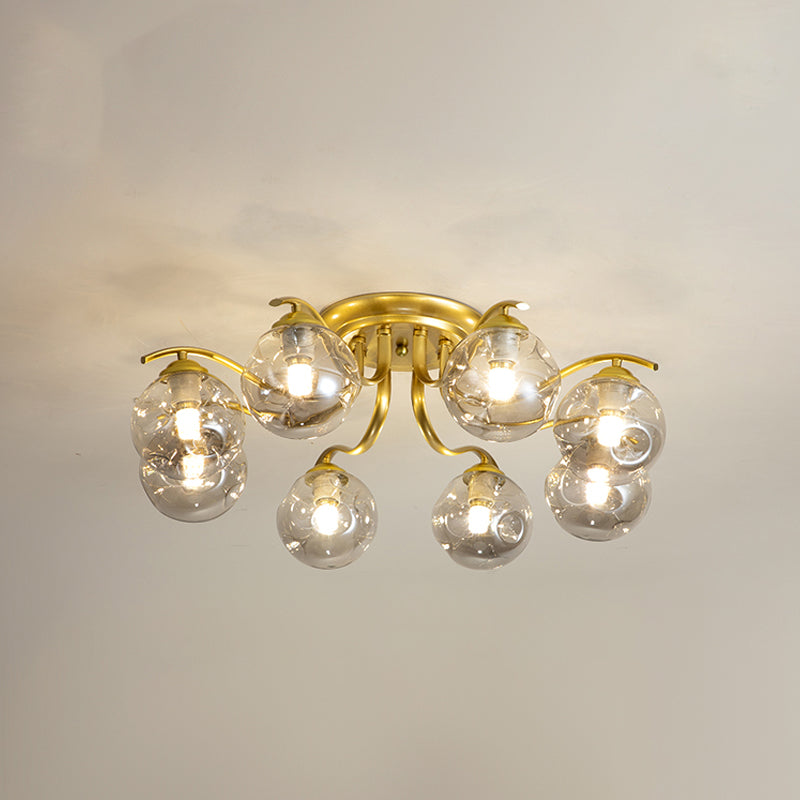 Dekorative Unterputzleuchte aus Glas für das Wohnzimmer