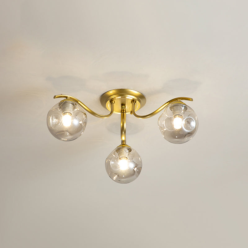 Dekorative Unterputzleuchte aus Glas für das Wohnzimmer