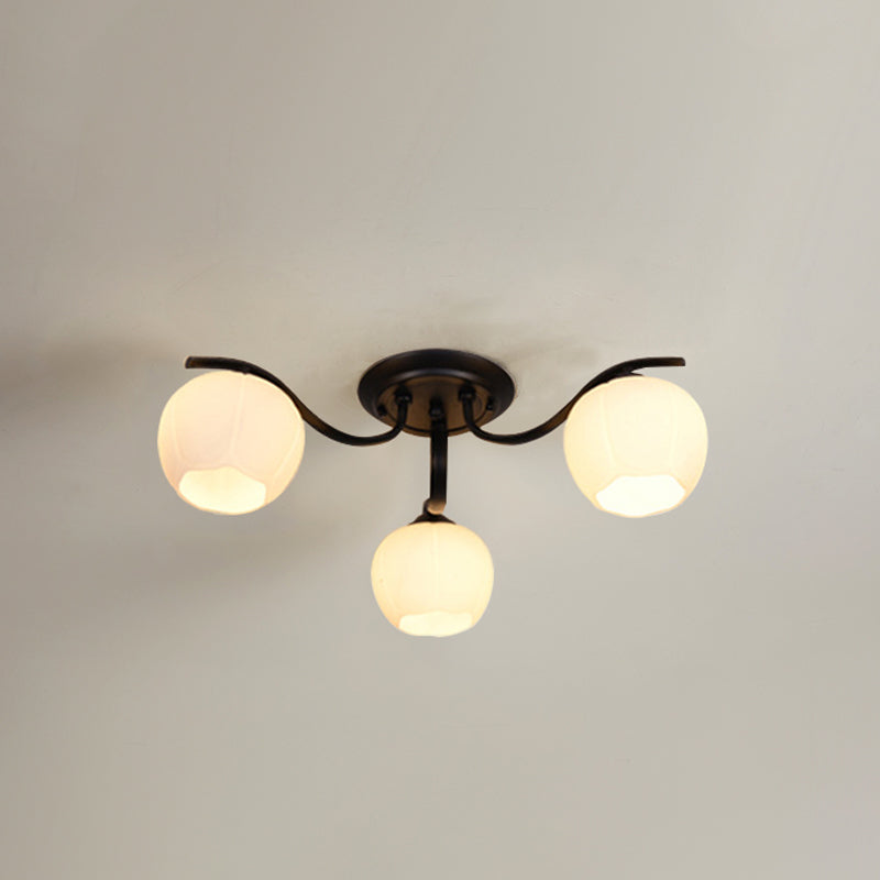 Dekorative Unterputzleuchte aus Glas für das Wohnzimmer