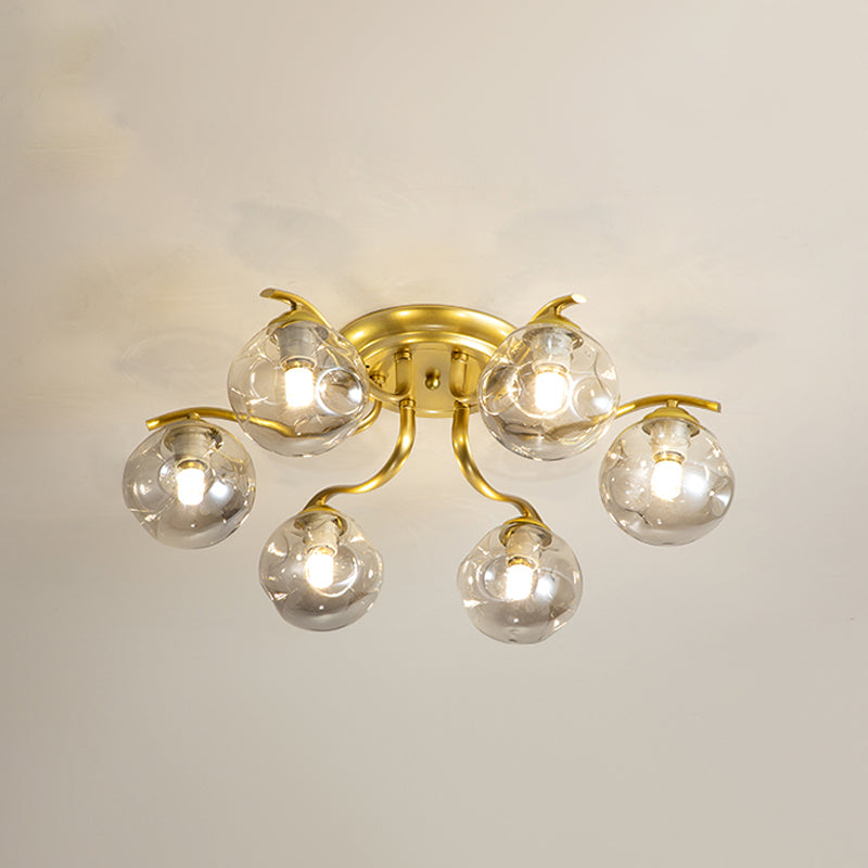 Dekorative Unterputzleuchte aus Glas für das Wohnzimmer