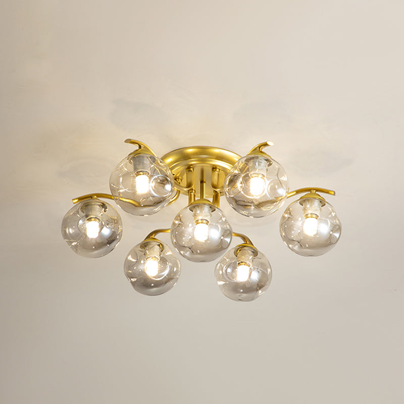 Dekorative Unterputzleuchte aus Glas für das Wohnzimmer