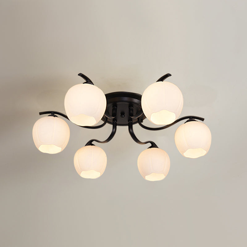 Dekorative Unterputzleuchte aus Glas für das Wohnzimmer