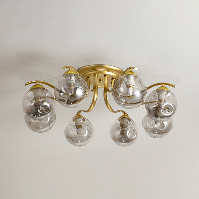 Dekorative Unterputzleuchte aus Glas für das Wohnzimmer