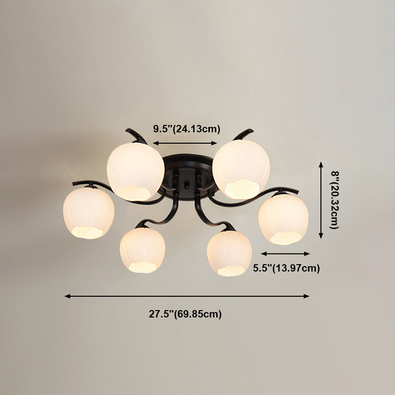 Dekorative Unterputzleuchte aus Glas für das Wohnzimmer