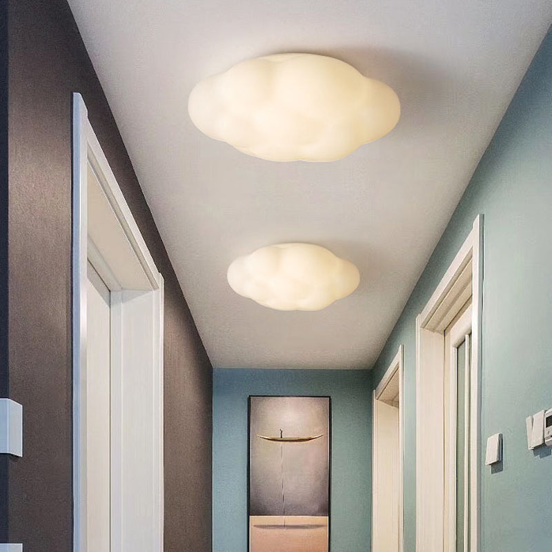 Lampada da incasso contemporanea in plastica, luci da incasso in bianco per camera da letto