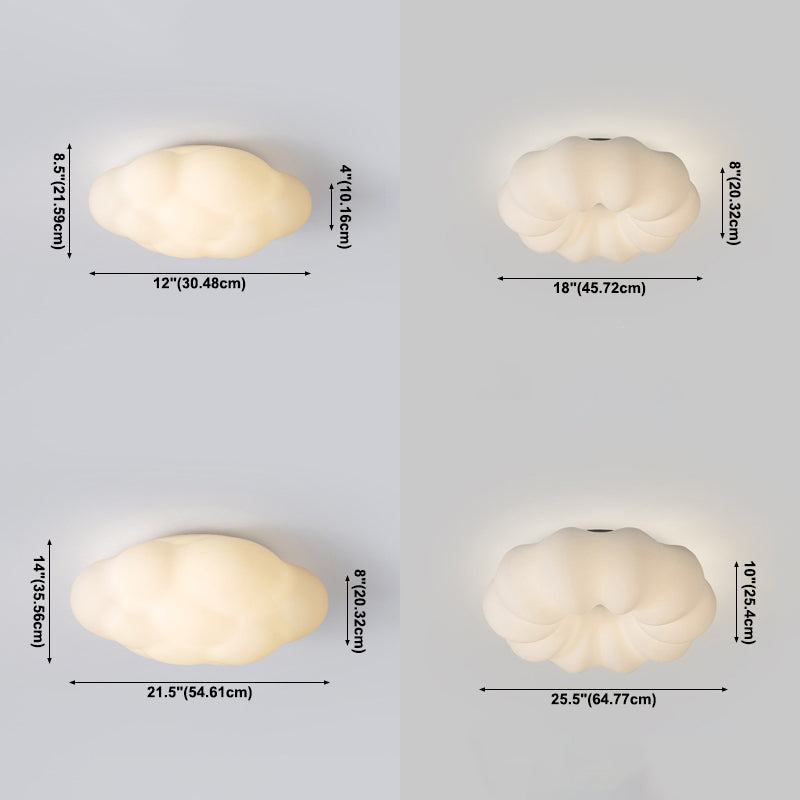 Lampada da incasso contemporanea in plastica, luci da incasso in bianco per camera da letto