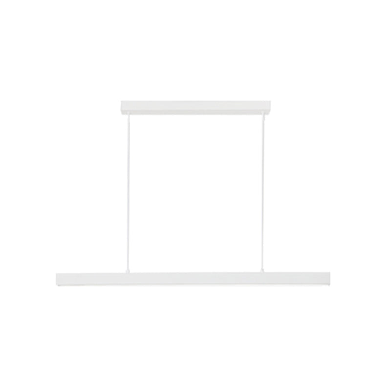 Metal 1-Light Contemporary Pendant Lights Linear Pendant Light Fixture with Acrylic Shade