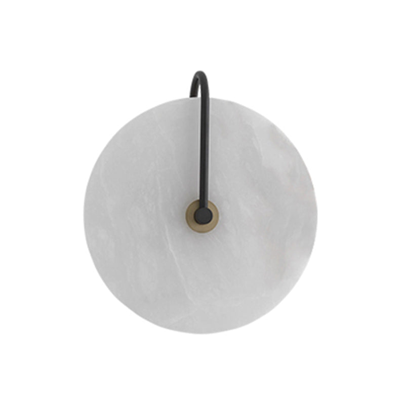 Glass Round Wall Sconce Lights Modern Style 1 Light Wall Murd Lamps