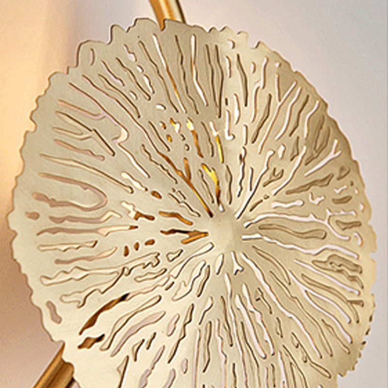 Éclairage mural de forme multiples uniques Éclairage mural métallique de style moderne en laiton