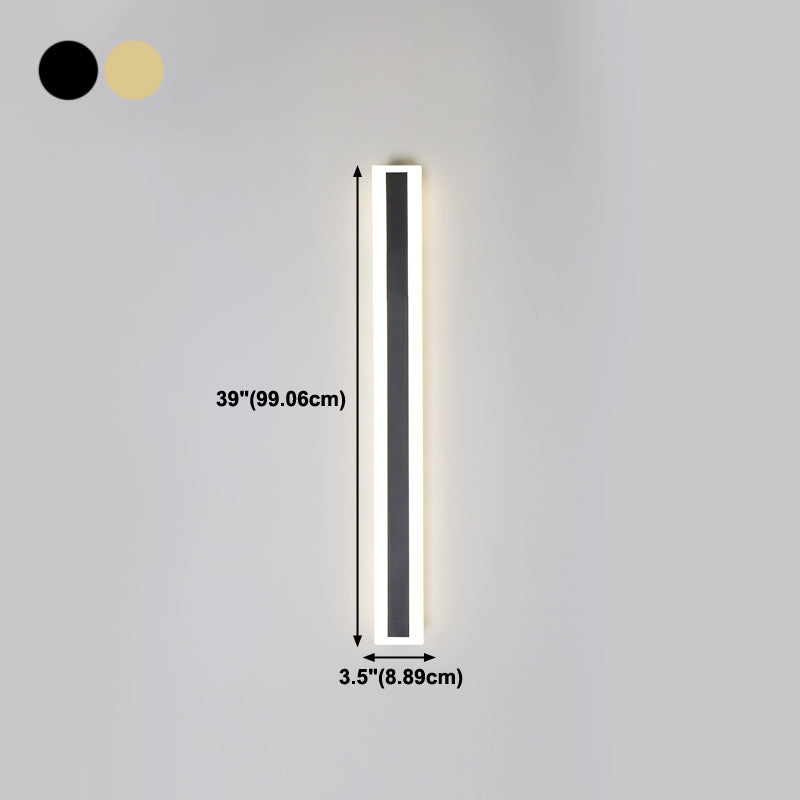 Lineare Form Metall Wandleuchten moderner Stil 1 Lichtwandbeleuchtung