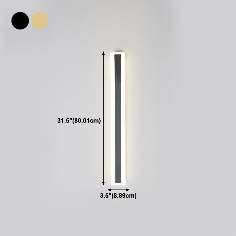 Lineare Form Metall Wandleuchten moderner Stil 1 Lichtwandbeleuchtung