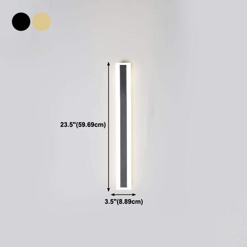 Lineare Form Metall Wandleuchten moderner Stil 1 Lichtwandbeleuchtung