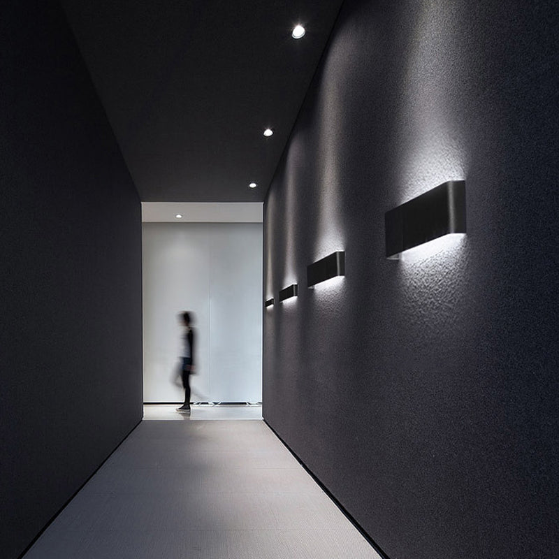 Forme carrée Applexion murale en métal moderne Lumière murale à 1 lumière