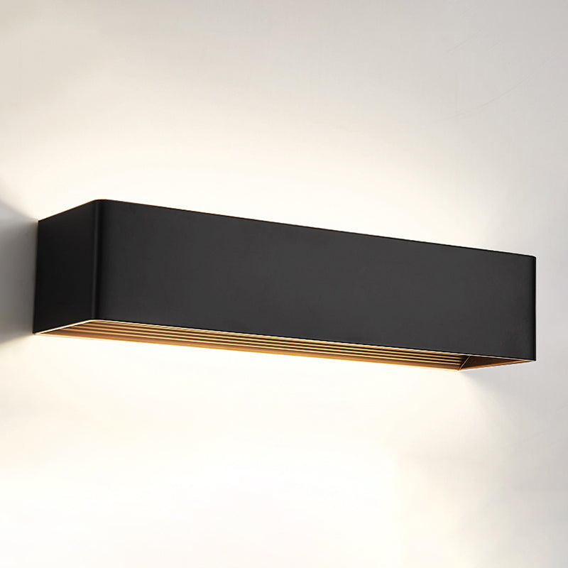 Forme carrée en métal applique de style moderne 2 lumières