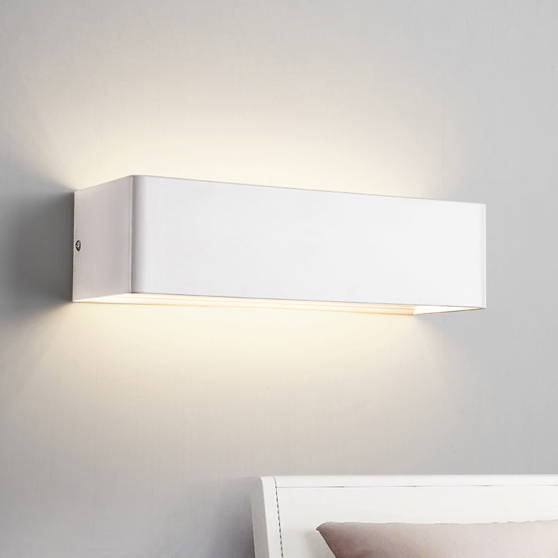 Forme carrée en métal applique de style moderne 2 lumières