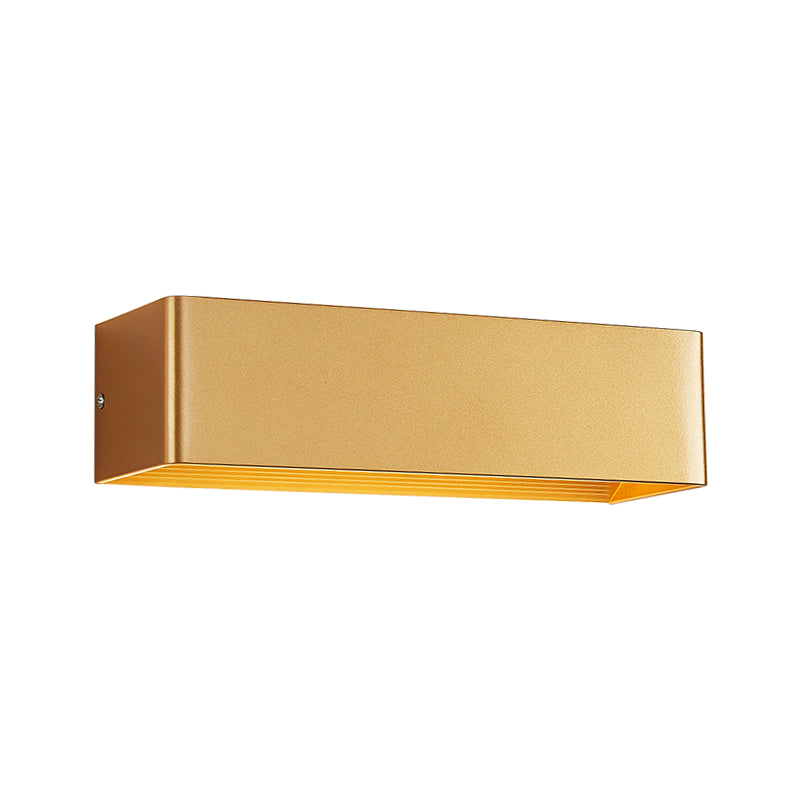 Forme carrée en métal applique de style moderne 2 lumières