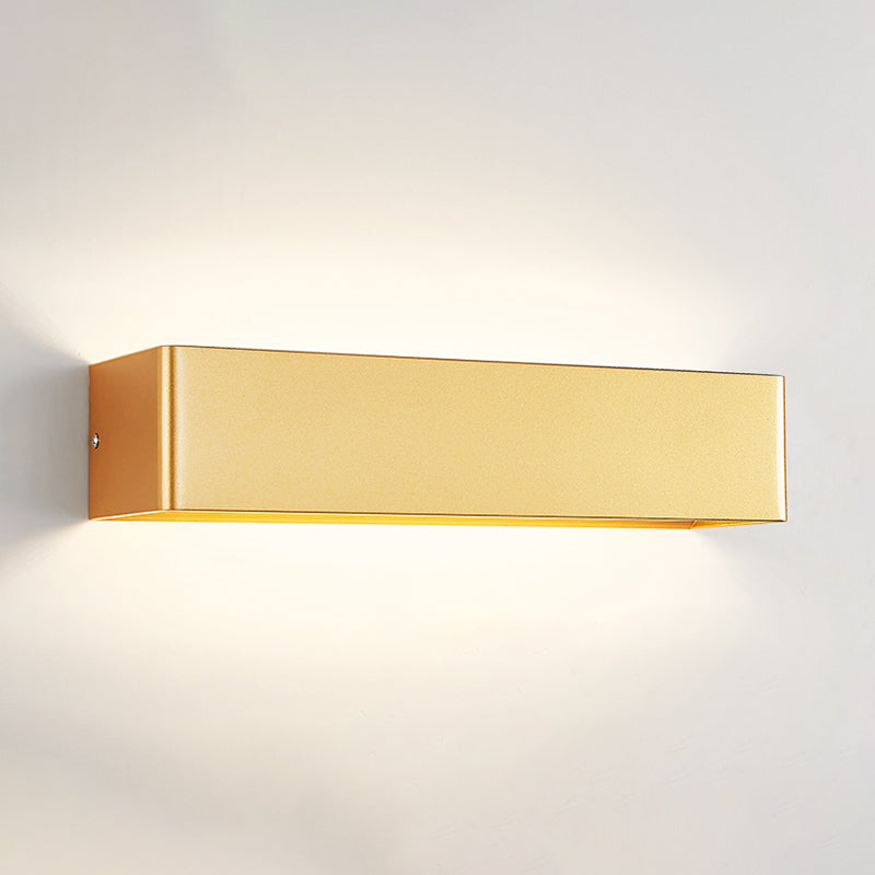 Forme carrée en métal applique de style moderne 2 lumières