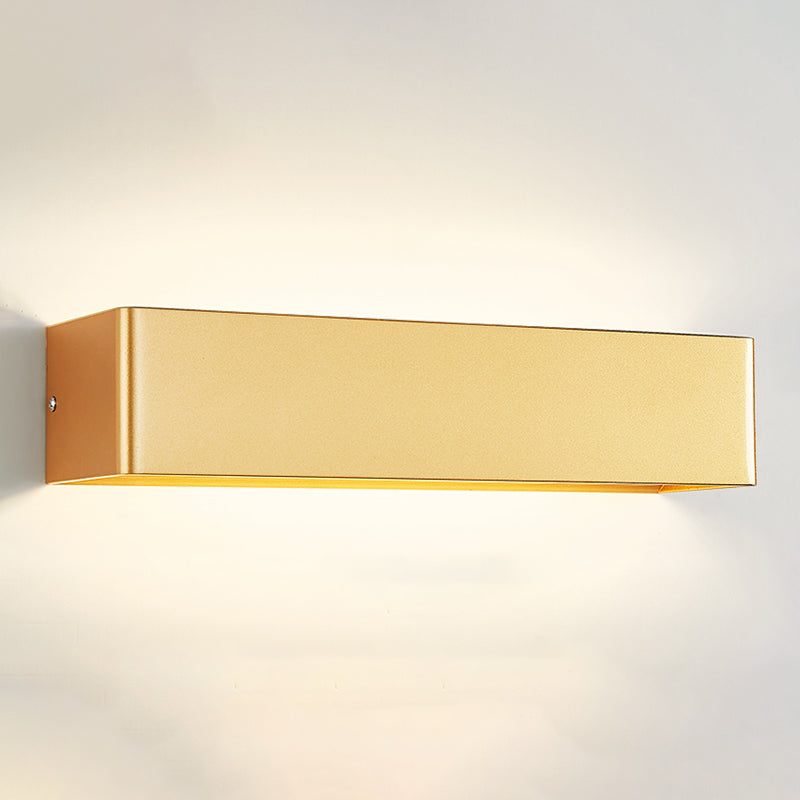 Forme carrée en métal applique de style moderne 2 lumières