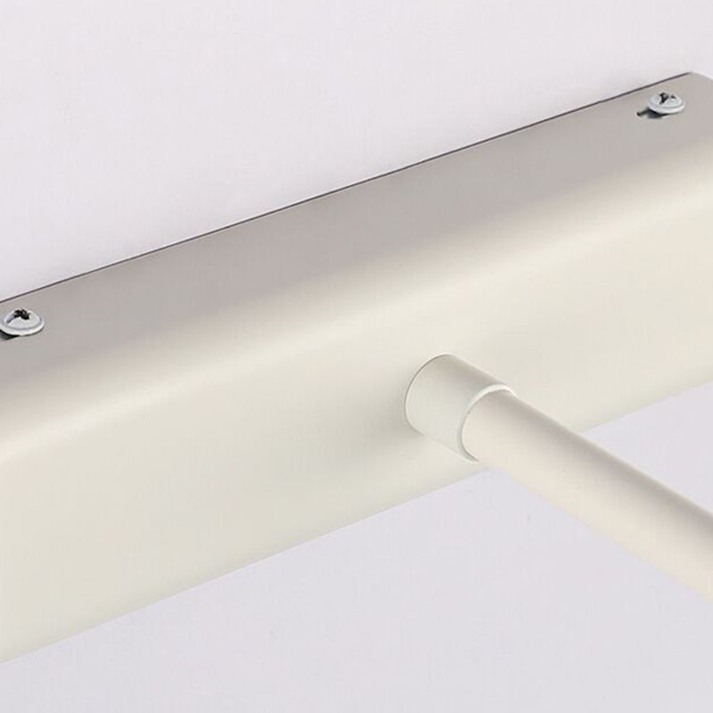 Linear Shape Metal Wall Sconce Modern 1 Light Swing Arm Mirror Wall Mounted Light