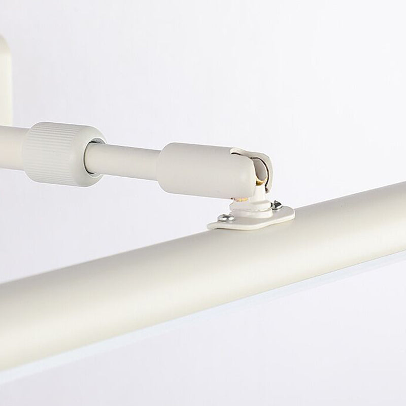 Linear Shape Metal Wall Sconce Modern 1 Light Swing Arm Mirror Wall Mounted Light