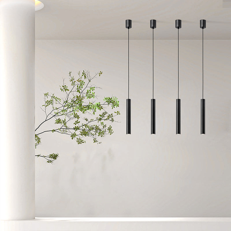 Metal Linear Shape Hanging Lights Modern Multi Light Pendant Light pour salle à manger