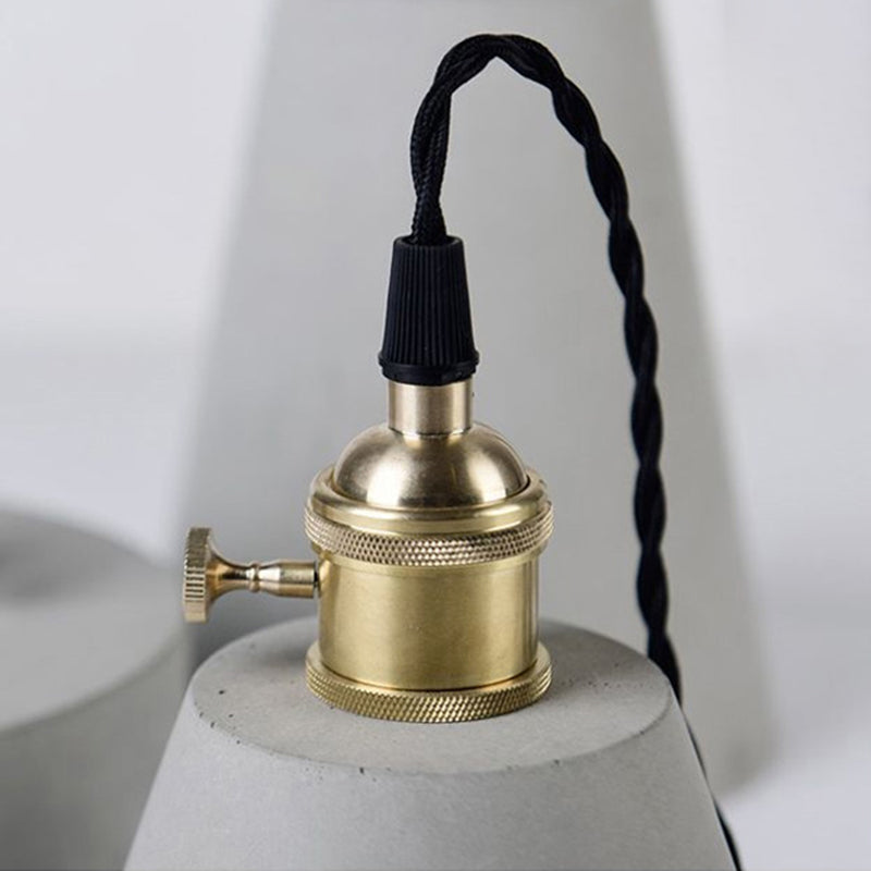 Créatif 1 Light Pendant Light Ciment suspendu luminaire pour le café