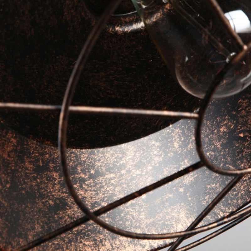 Luce a sospensione in ferro battuto a 1 luce vintage fienile a soffitto per la barra