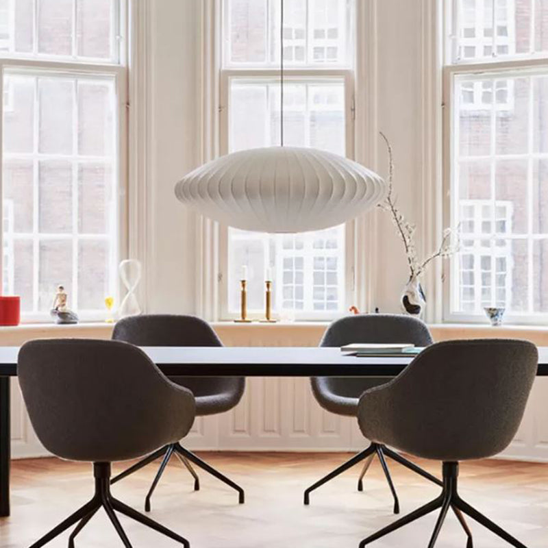 1-leichte Trommelhängung Anhänger moderne Seide hängende Beleuchtung für Wohnzimmer