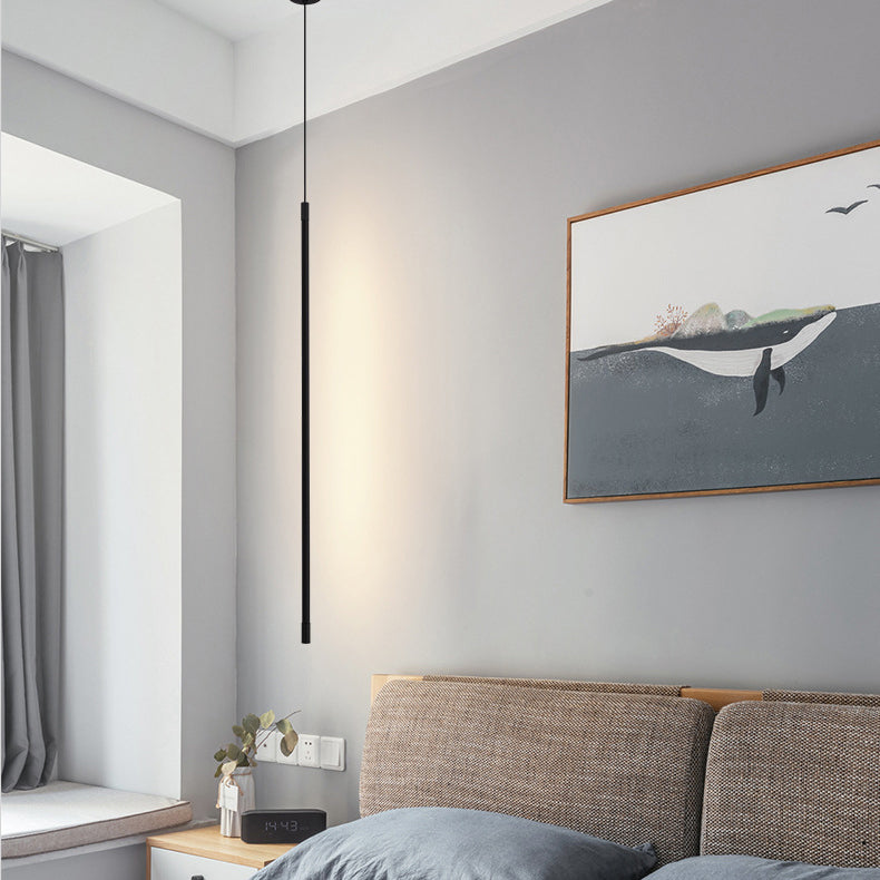 Metal Linear Hanging Lights Modern Style 1 Light Hanging Mount Fixture