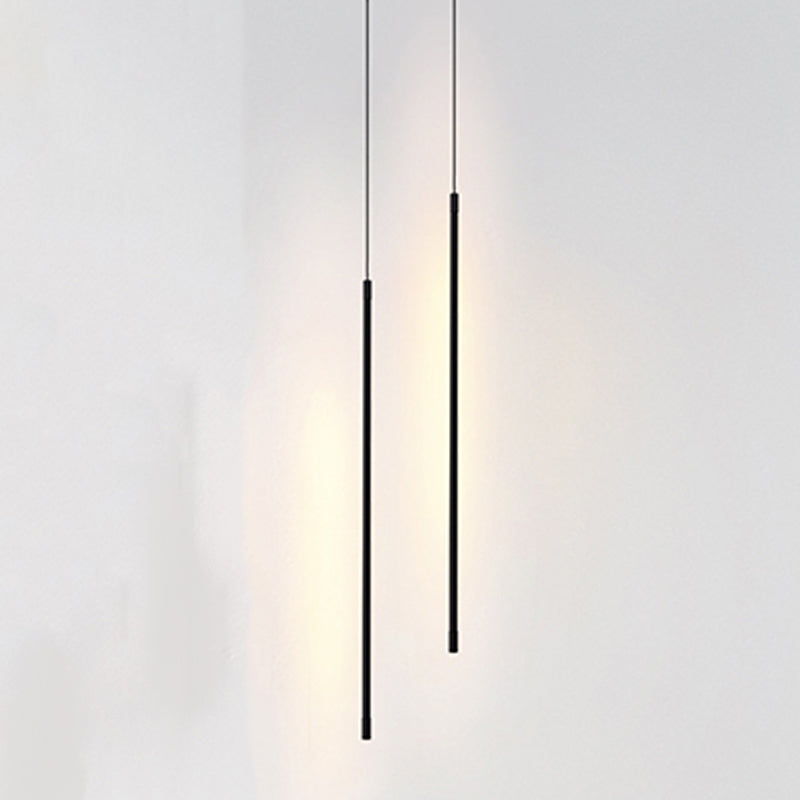 Metal Linear Hanging Lights Modern Style 1 Light Hanging Mount Fixture