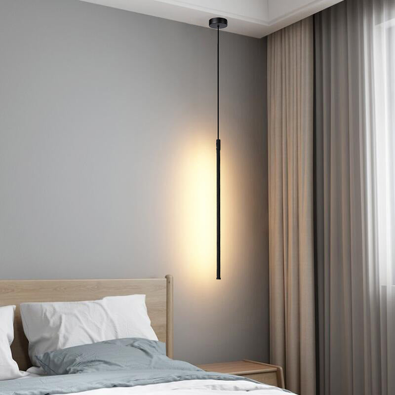 Metal Linear Hanging Lights Modern Style 1 Light Hanging Mount Fixture