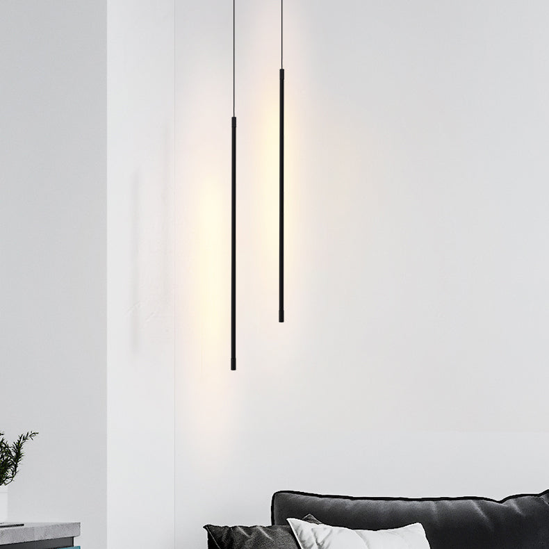 Metal Linear Hanging Lights Modern Style 1 Light Hanging Mount Fixture
