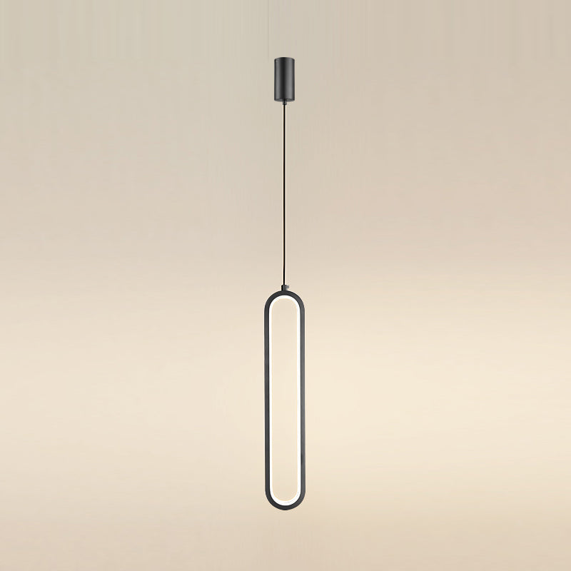 Éclairage de suspension de style moderne linéaire minimaliste Éclairage suspendu pour le salon