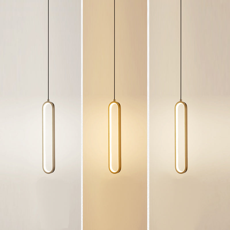Éclairage de suspension de style moderne linéaire minimaliste Éclairage suspendu pour le salon