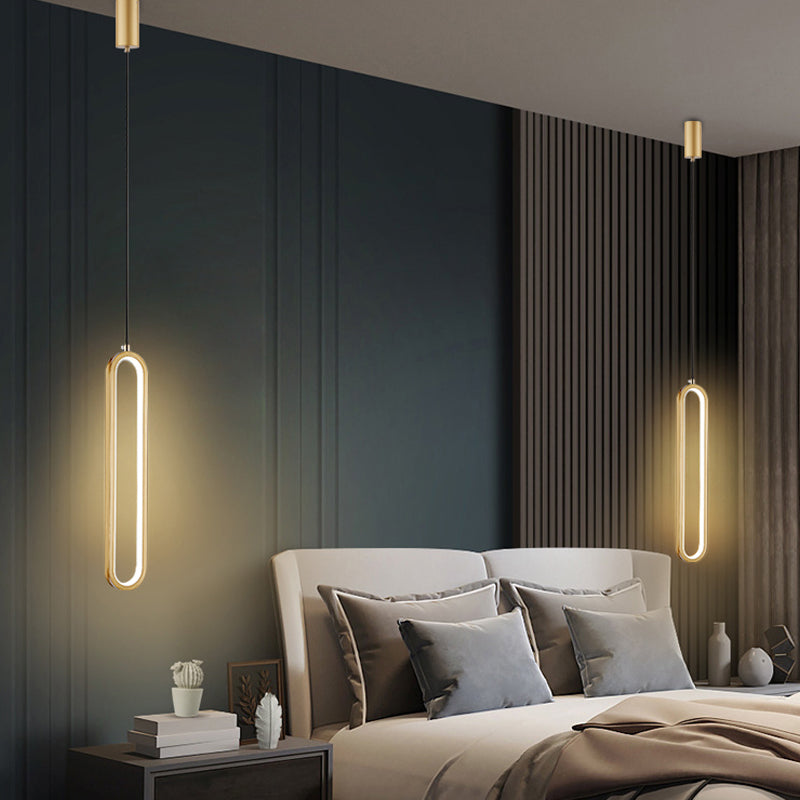 Éclairage de suspension de style moderne linéaire minimaliste Éclairage suspendu pour le salon