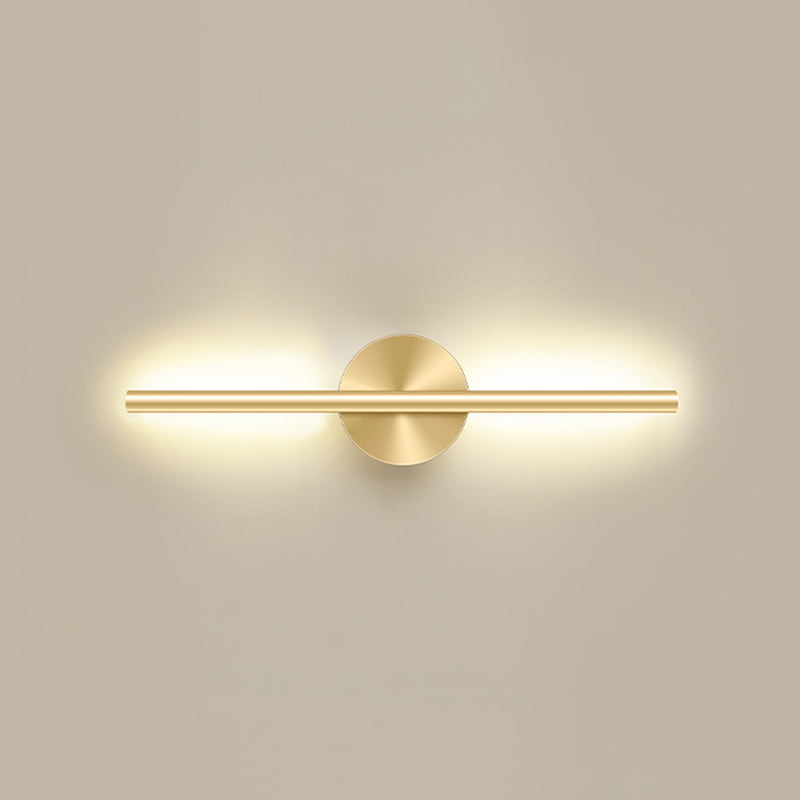 Zeitgenössische Metall Wandleuchte gerade Form LED Wandleuchte für Schlafzimmer