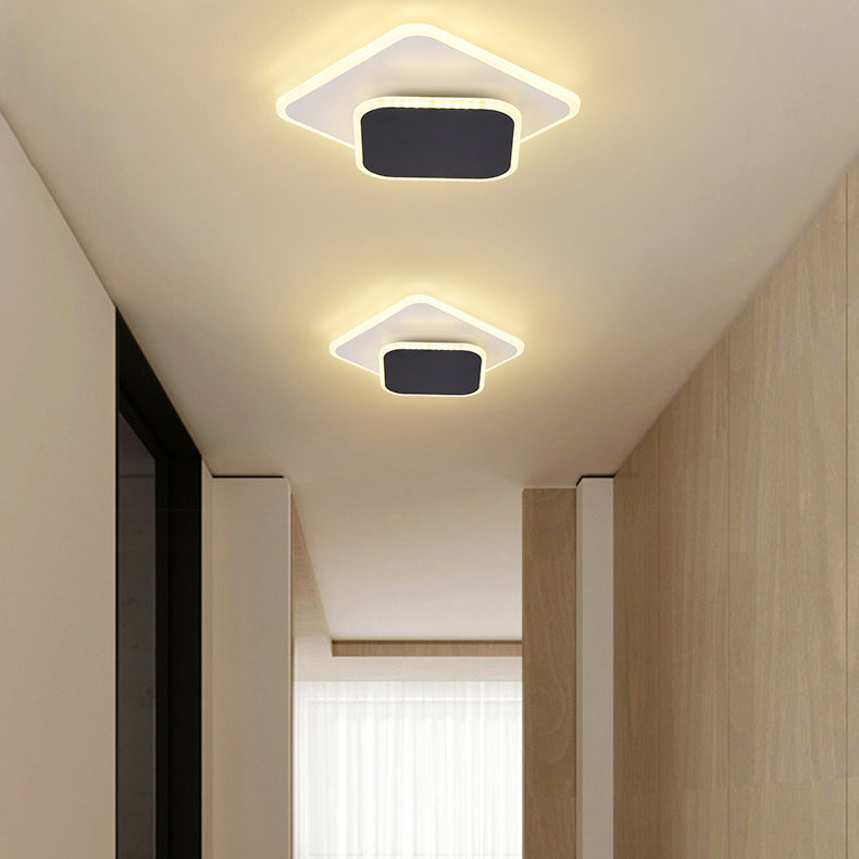 Lámpara de techo LED de montaje empotrado contemporánea para dormitorio