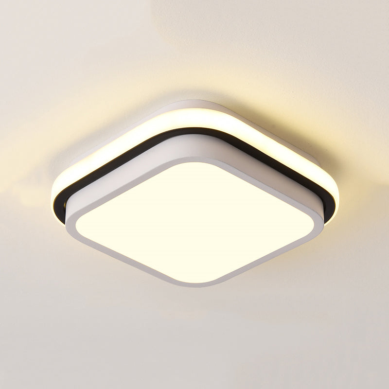 Accesorio de iluminación de techo LED de montaje empotrado contemporáneo, luz de montaje en techo para vestíbulo